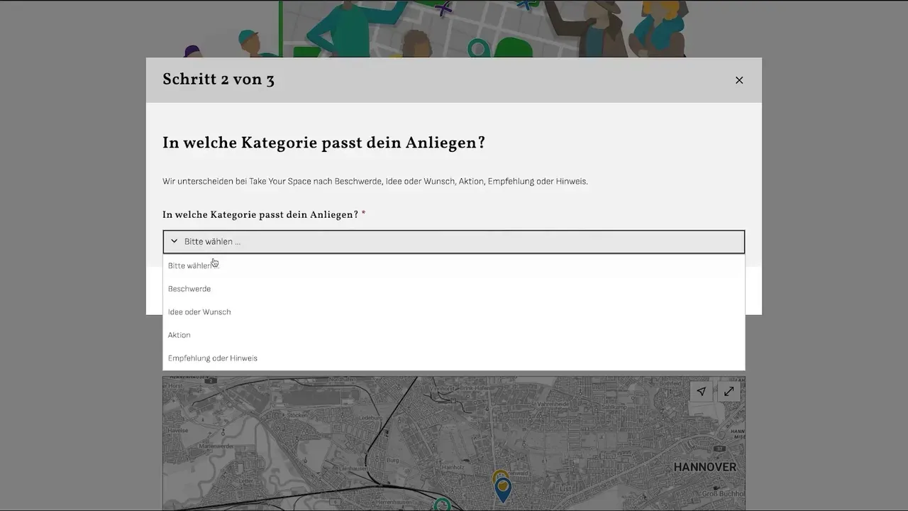 Kategorie wählen